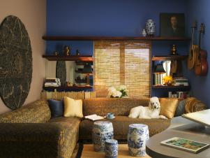 Blue Asian Style Living Room