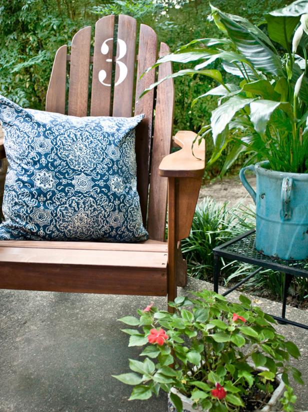 Stenciled Adirondack Chair HGTV