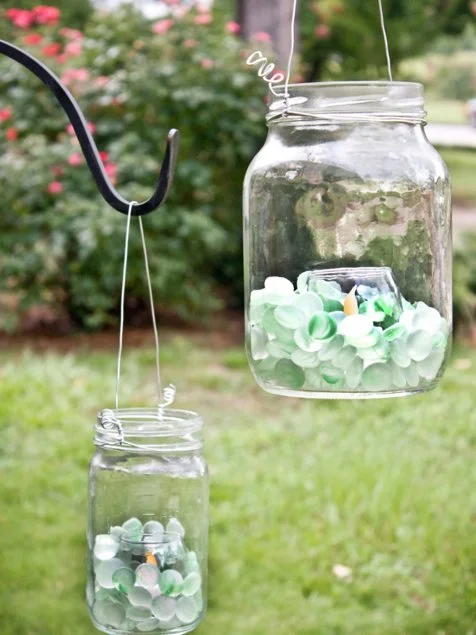Create Glass Lanterns for the Backyard HGTV