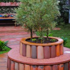 Clay-Tile Tree Planter