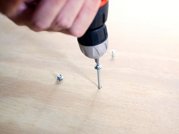 Installing Screws Into Table Base