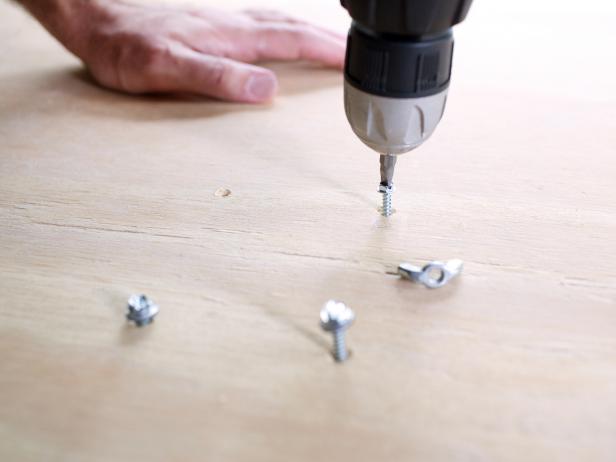 Securing Wood Table With Nuts and Screws