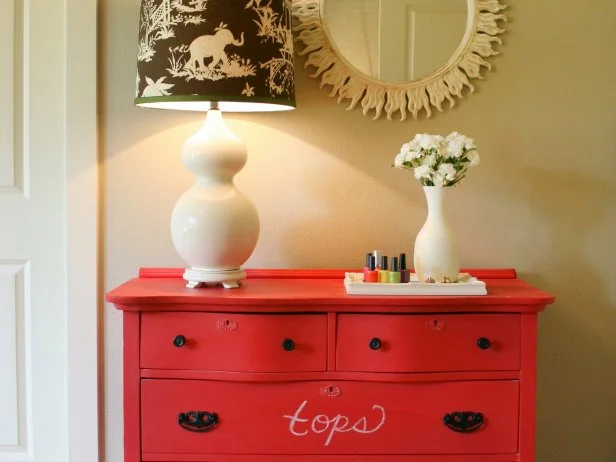 red dresser ideas Low Cost Furniture Makeovers for Your Home