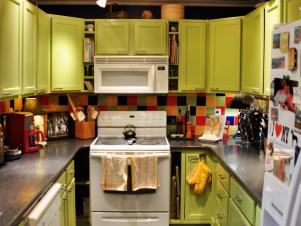 Lime Green Kitchen Before Makeover