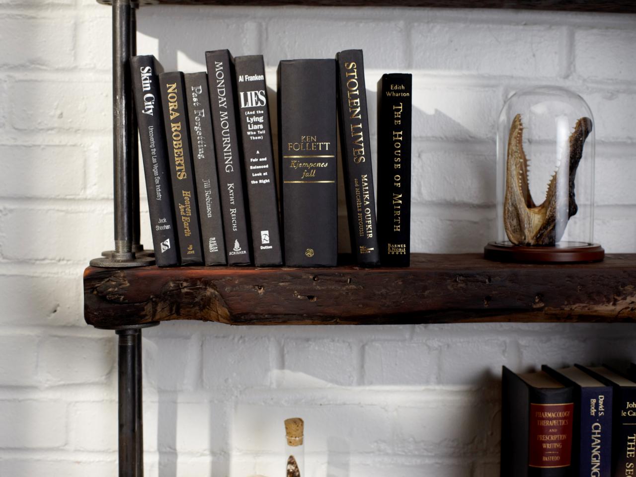 Industrial Rustic Bookshelf | HGTV