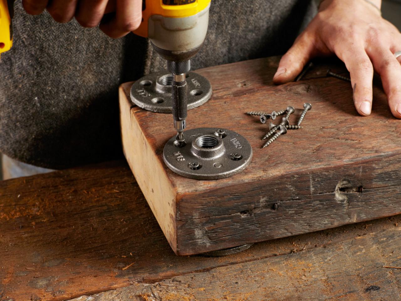 Industrial Rustic Bookshelf Hgtv