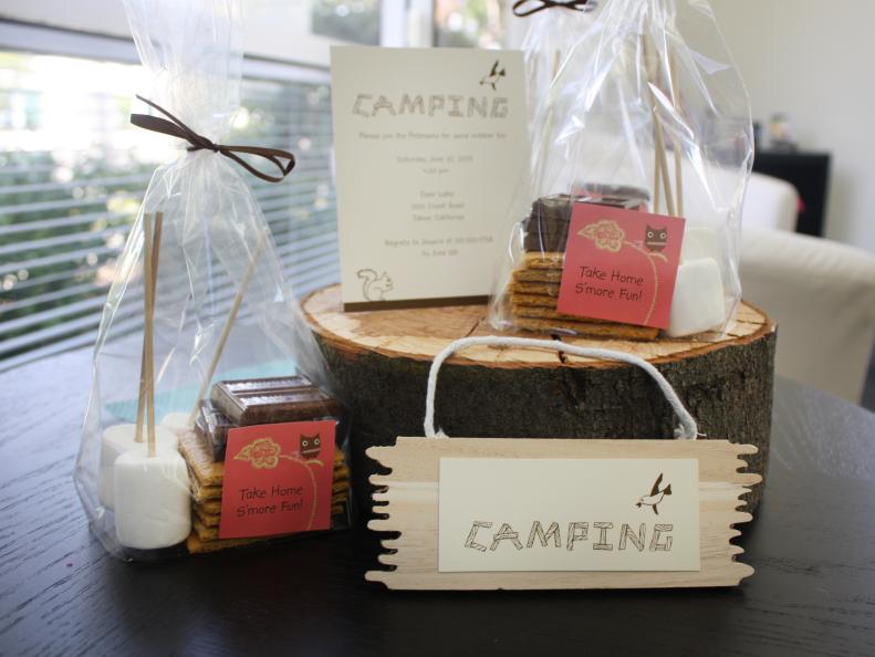 Camping-Themed Party Favors 