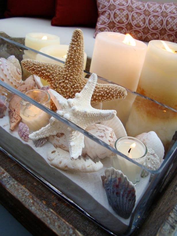 Starfish and Seashell Centerpiece 