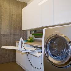 Laundry Room With Ironing Board 