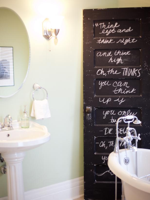 Chalkboard Paint Ideas And Projects, Can You Use Chalk Paint On Bathroom Walls