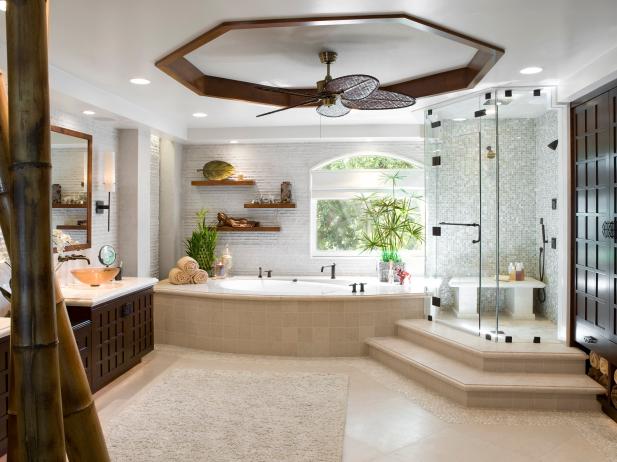 Spa Inspired Contemporary Bathroom Christopher Grubb Hgtv