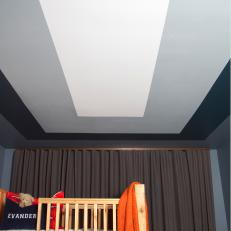 Bold Painted Ceiling Treatment