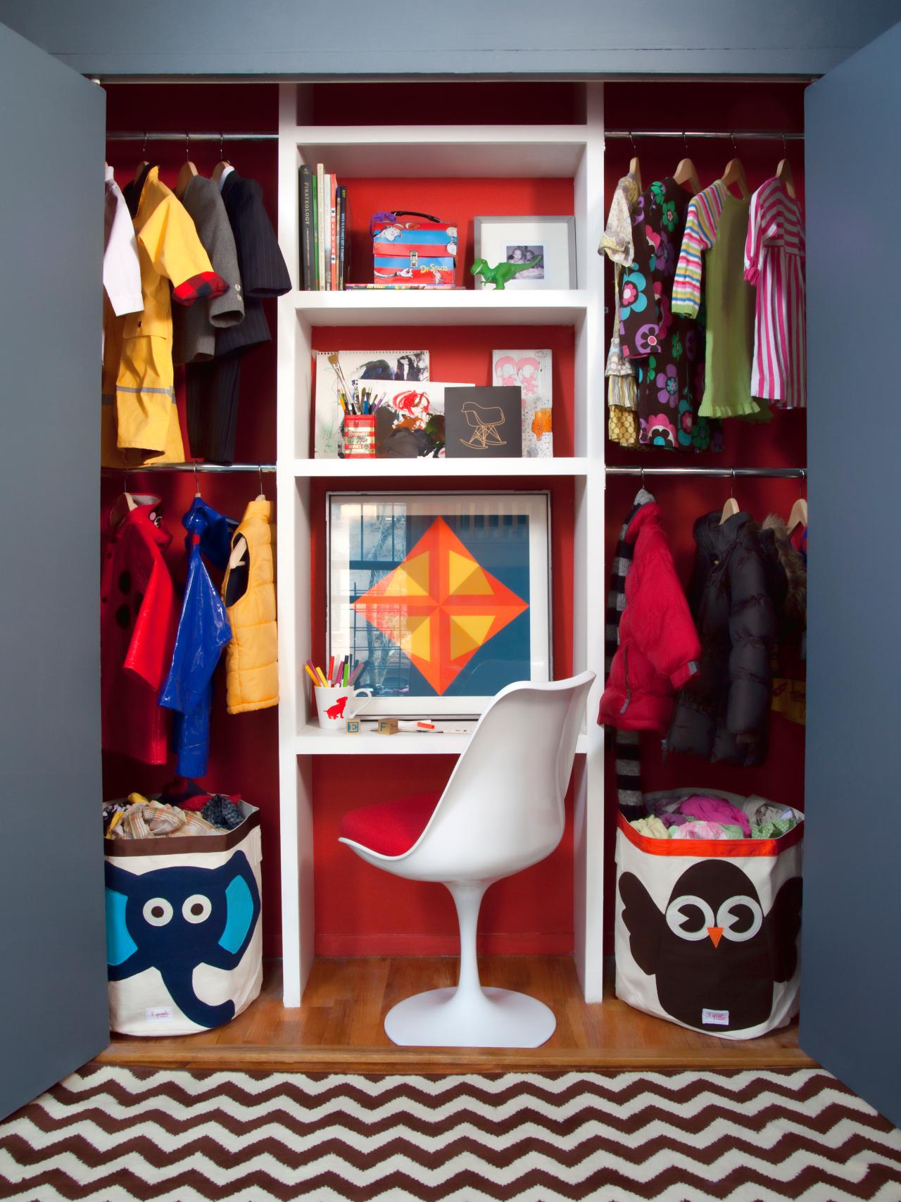 children's closet storage ideas