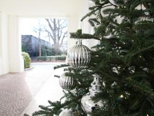 White House Entrance Christmas Tree