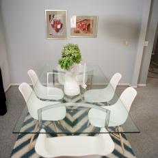 Midcentury Modern Dining Room With Molded Chairs