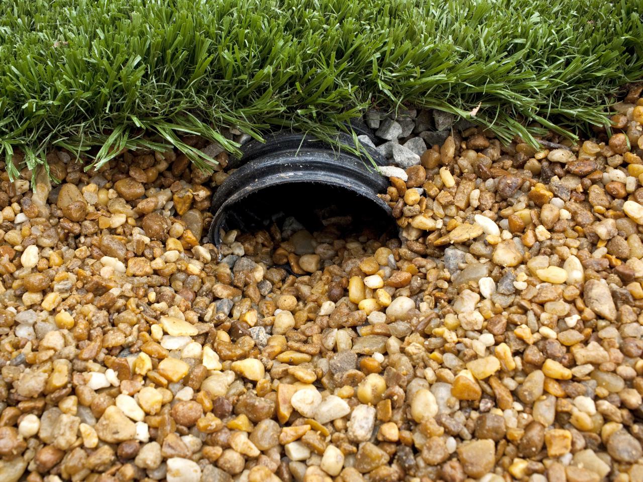 How To Build A French Drain, Garden Drainage Pipe Coverage