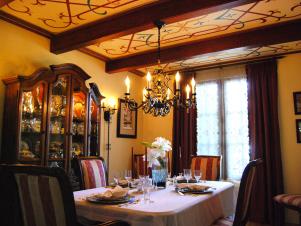 Ceiling Art Overlook Traditional Dining Room