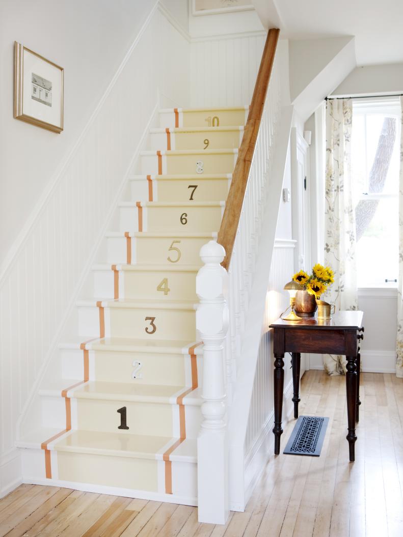 Painted Numbered Staircase 
