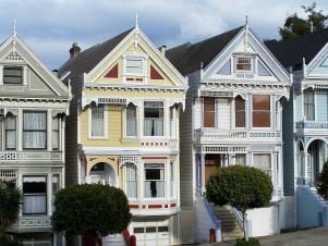 San Francisco Painted Ladies Row Homes