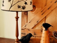 Hand-Stenciled Lampshade