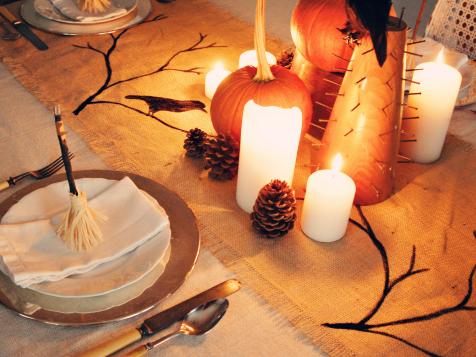 How to Make a Burlap Halloween Table Runner
