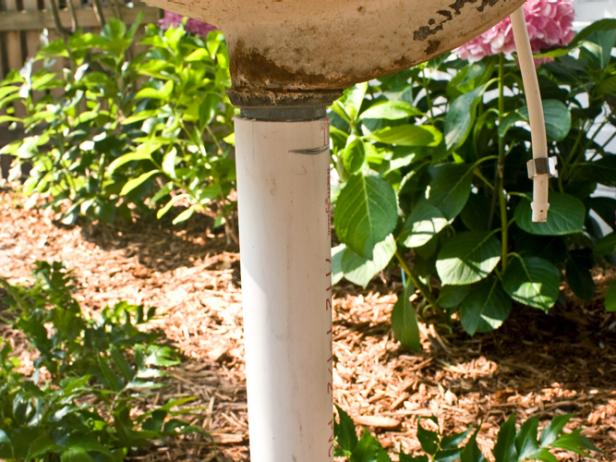 Create A Birdbath From A Salvaged Sink | HGTV