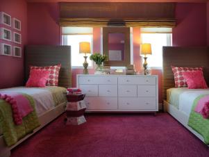 HGTV Green Home 2011 Pink Room Bed and Dresser