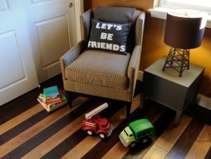 HGTV Green Home 2011 Chair and Toys in Boys Room