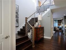 HGTV Green Home 2011 Landing Stairs from Living Room