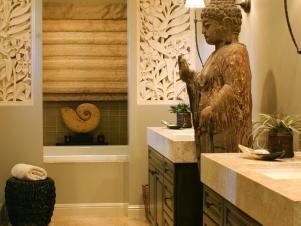 Zen Bathroom with Asian Flair