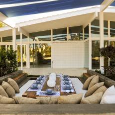 Modern Outdoor Lounge and Dining Area