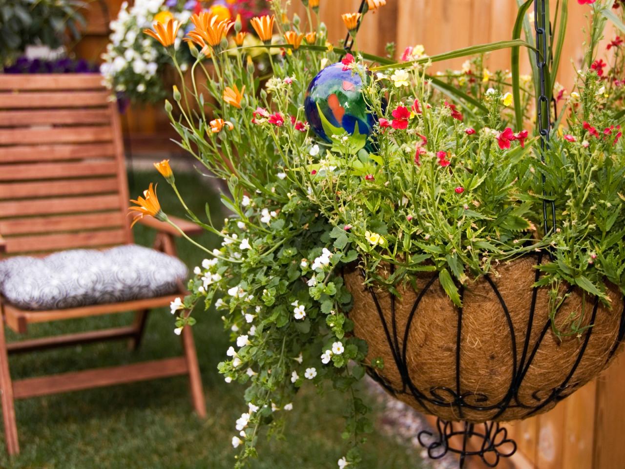 how to plant hanging baskets | hgtv
