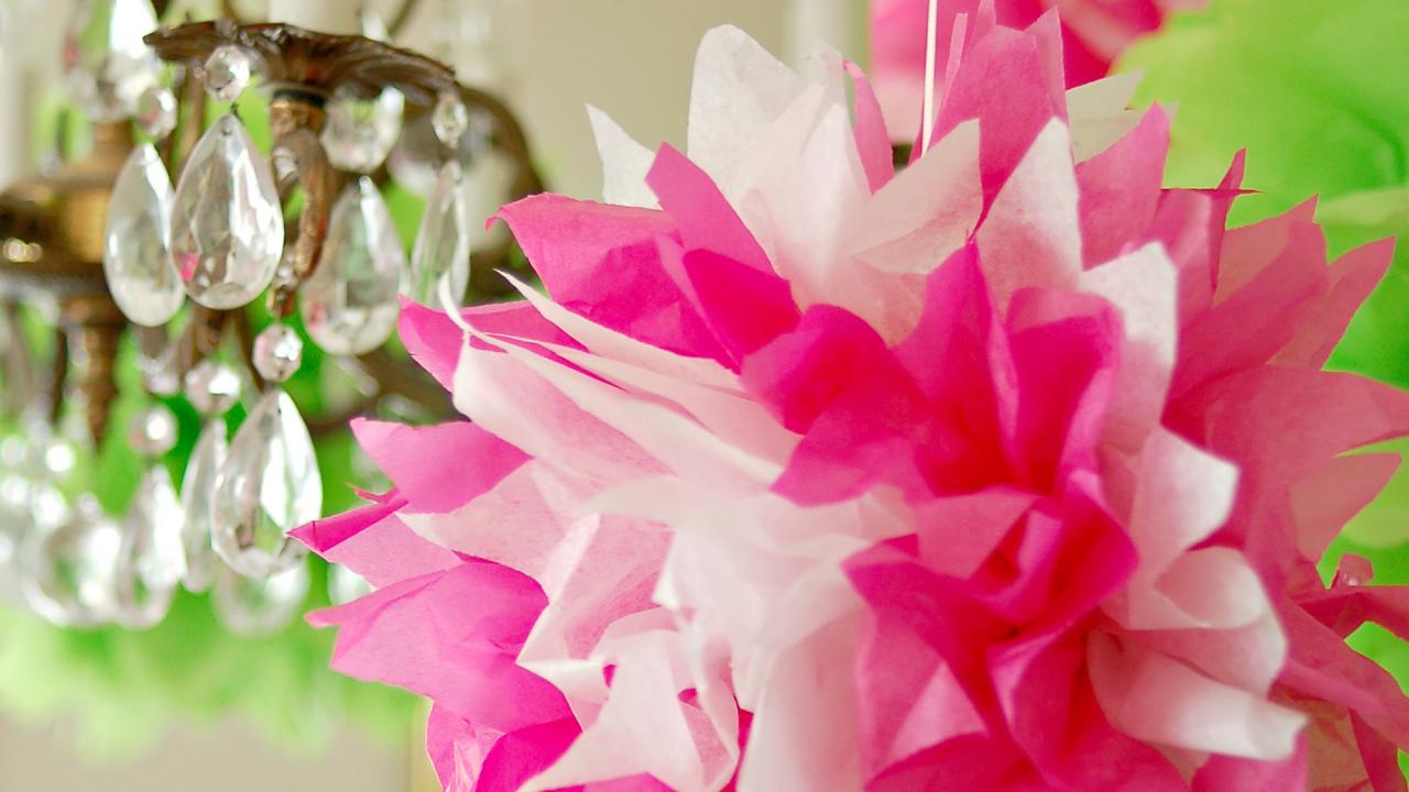 How to Make Tissue Paper Pom Pom Flowers Bloom Big - Nashville Wraps Blog