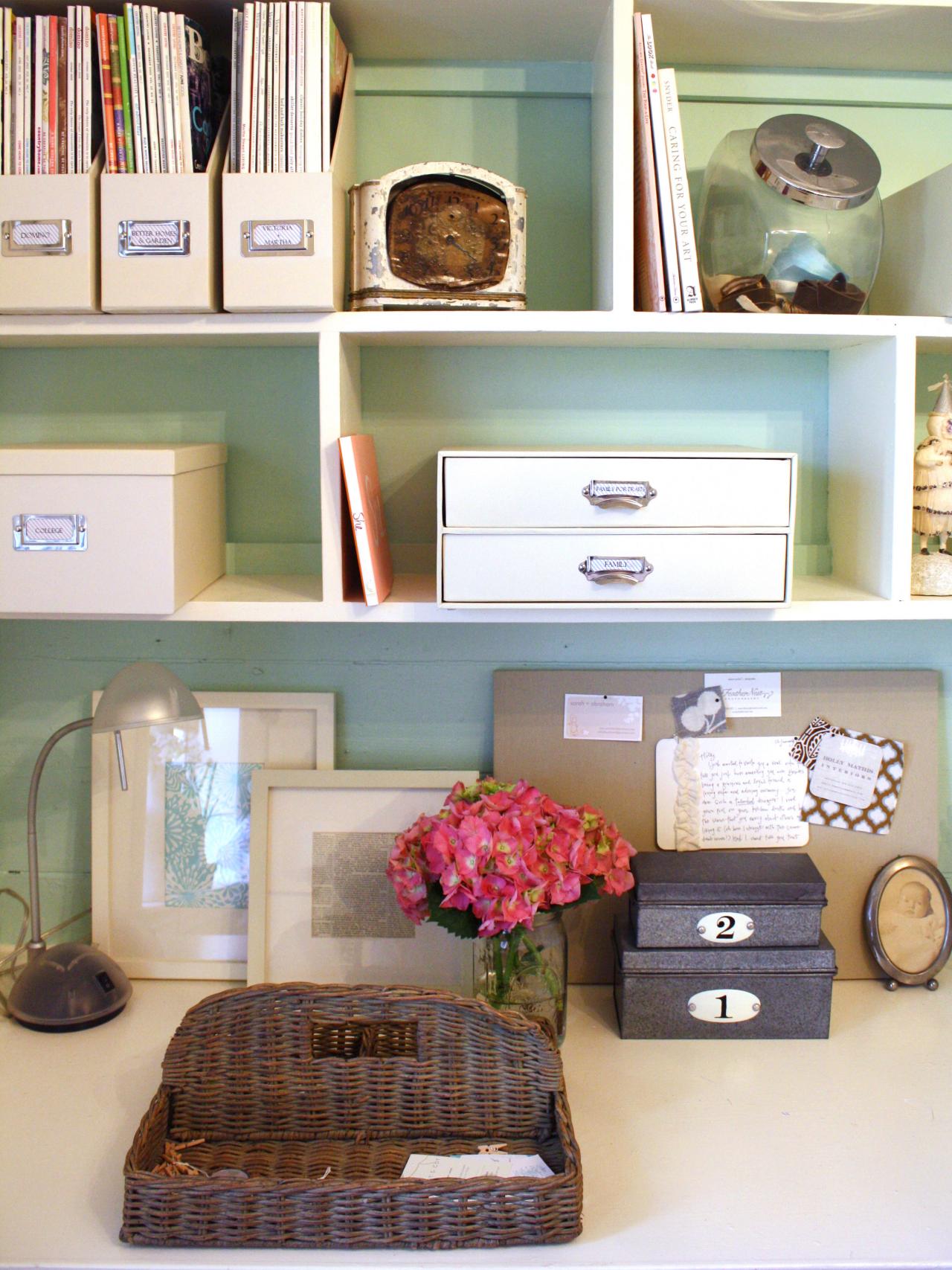 Chic, Organized Home Office for Under $18  HGTV