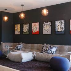 Contemporary Lounge With Wall Art