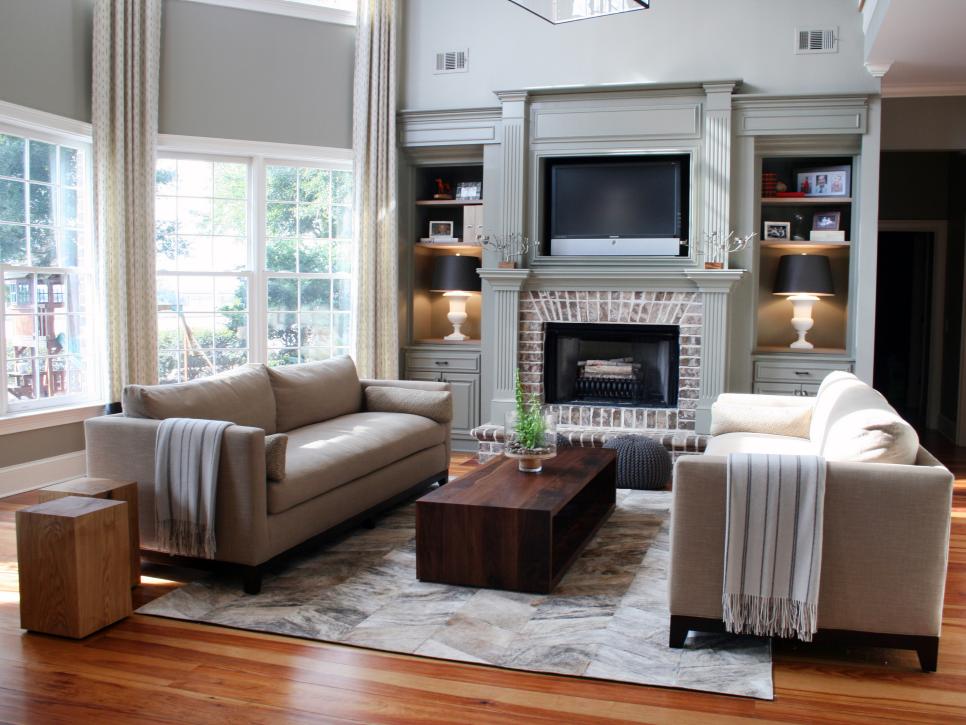 Living Room Mantel And Bookshelf, Fireplace Bookcase Decorating Ideas
