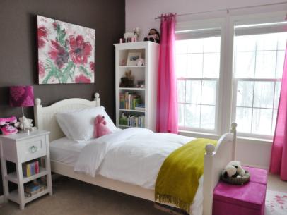 Hot Pink And White Bedroom Hgtv