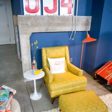 Retro Reading Nook With Vintage Furniture