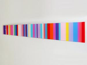 Colorful Striped Acrylic Wall Art fro Etsy