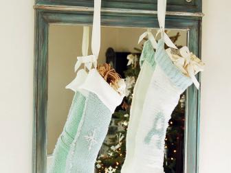 Twin Sweater Stockings With Ornate Mirror