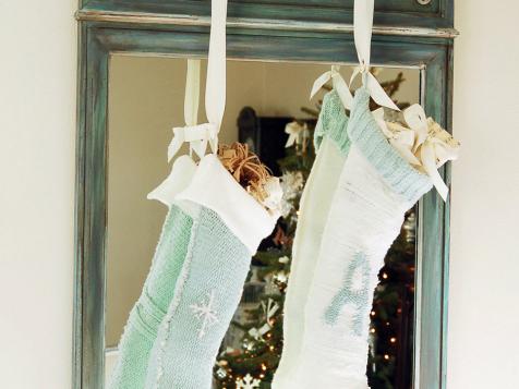 How to Make No-Knit Christmas Sweater Stockings