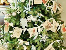 Homemade Linen Advent Calendar Garland