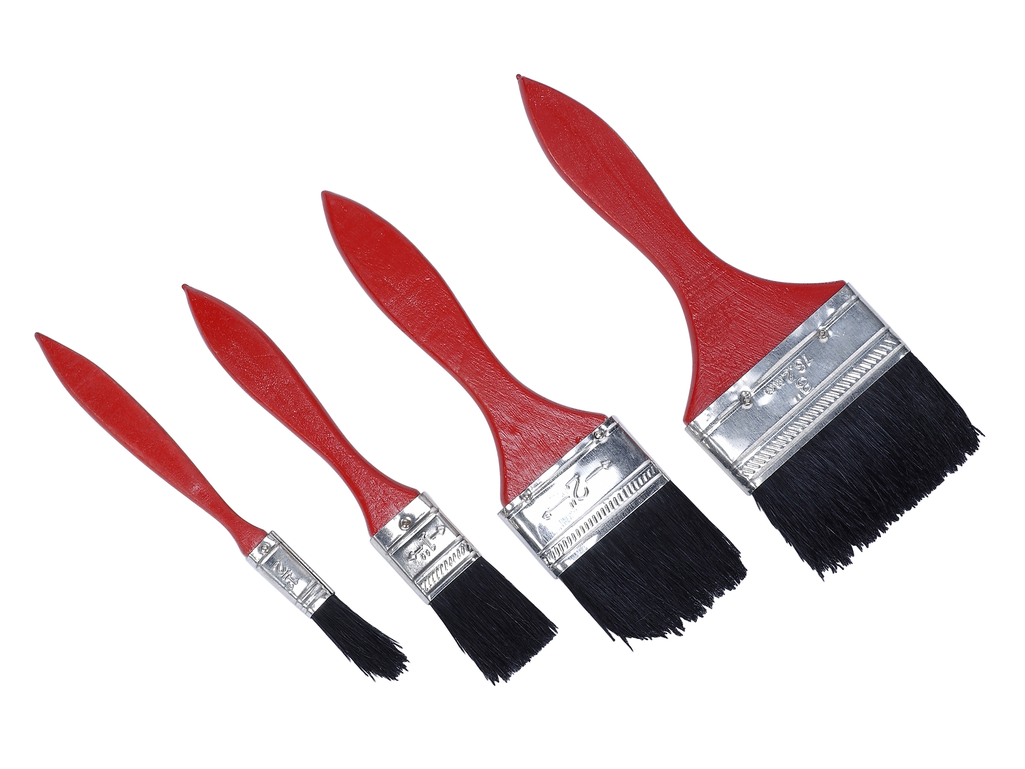 Decking Paint Brush,Decorating Brushes for Furniture Red Paint Brush Set Wall Painting and Fence
