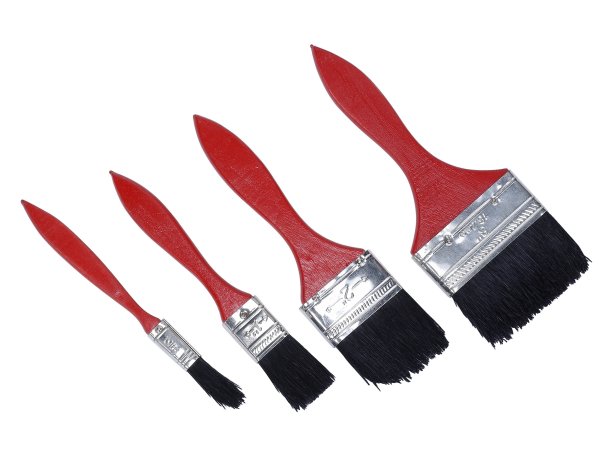 You have lots of options when choosing a paintbrush. For instance, angled-sash brushes have angled bristles making them best for painting molding and cutting in.