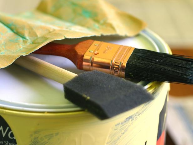 Use a nylon-bristle brush for water-based paint and natural bristles for oil-based paint. Do not use natural bristles with water–based paint, the water can make the bristles limp. Foam brushes are good for intricate work such as painting molding or window casings. These brushes usually last for only one use because they're hard to clean and easy to tear .