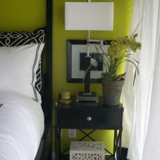 Green Contemporary Bedroom Room