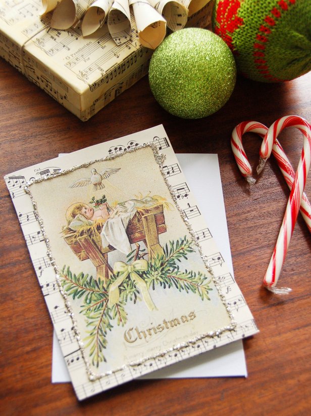 Sheet Music Christmas Card