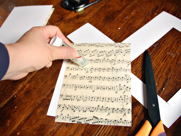 Sheet Music Card Backing