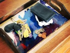 Every father needs a place to corral the contents of his pockets at the end of a long day. Help kids create this practical tray to display their artwork and provide the perfect spot for Dad's wallet, loose change, keys and cell phone.