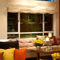 Contemporary Window Seat with Pillows